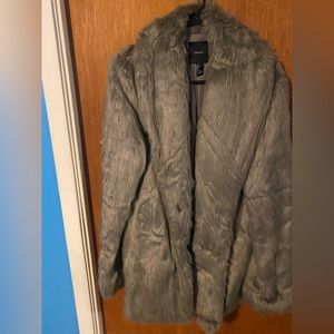 Mid length fur jacket